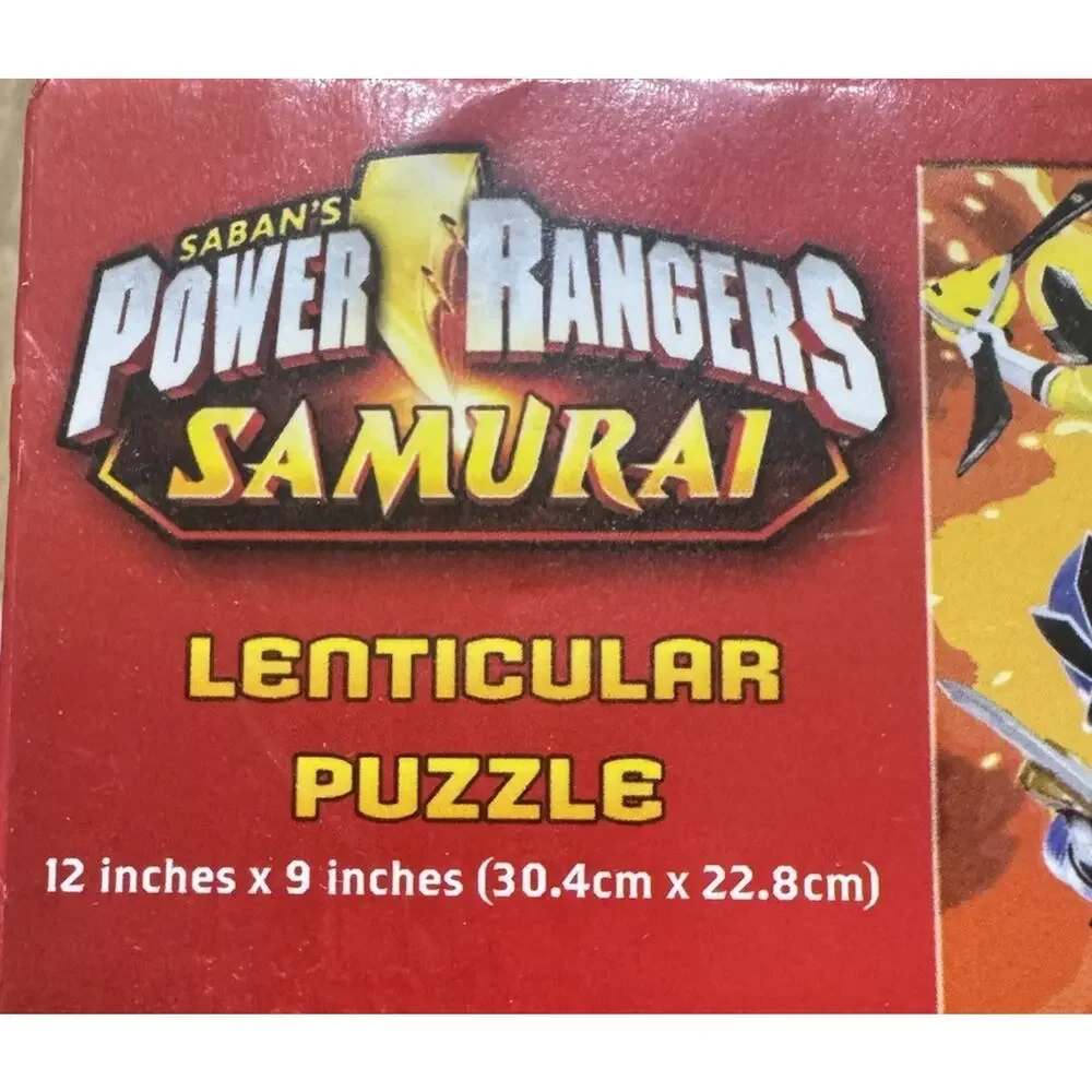Saban's MMPR Power Rangers Samurai Lenticular Puzzle 100 pieces 2012 NEW SEALED
